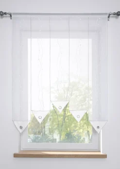 bonprix Voilage brodé en pointe (1 pce.)| Vitrages/Brise-Bise