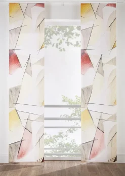 bonprix Voilage coulissant à imprimé rétro (1 pce)| Salle À Manger·Voilages & Stores Bateaux|Panneaux Coulissants