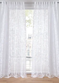 bonprix Salon·Rideaux & Voilages|Voilages|Voilage en dévoré à motif sarments (1 pce.)