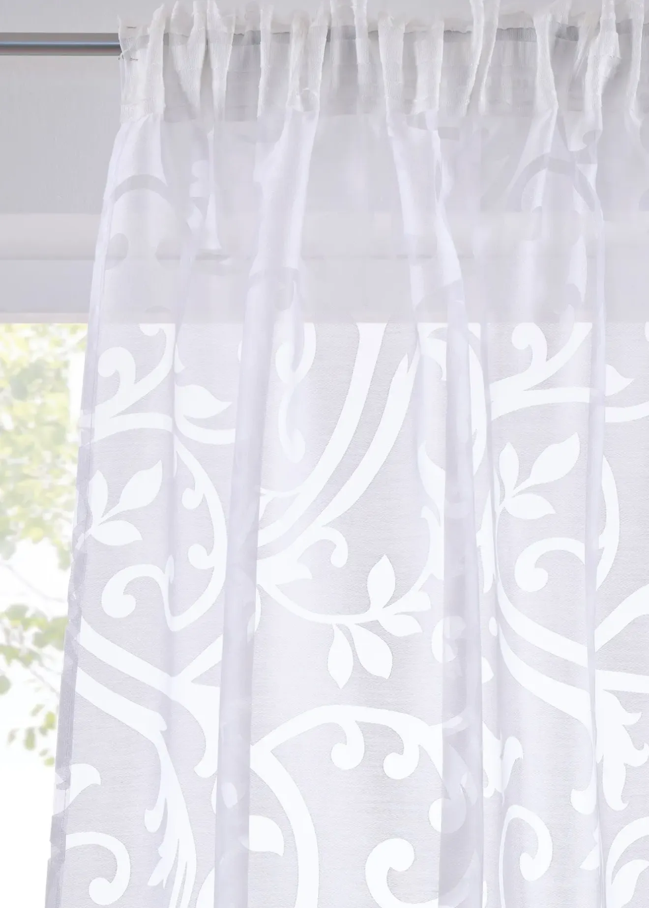 bonprix Salon·Rideaux & Voilages|Voilages|Voilage en dévoré à motif sarments (1 pce.)