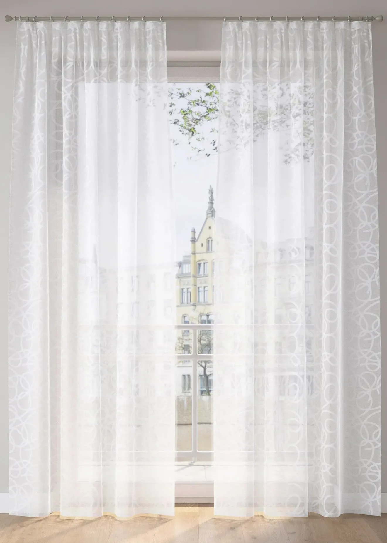 bonprix Voilage imprimé (1 pce)| Salle À Manger·Voilages & Stores Bateaux|Voilages