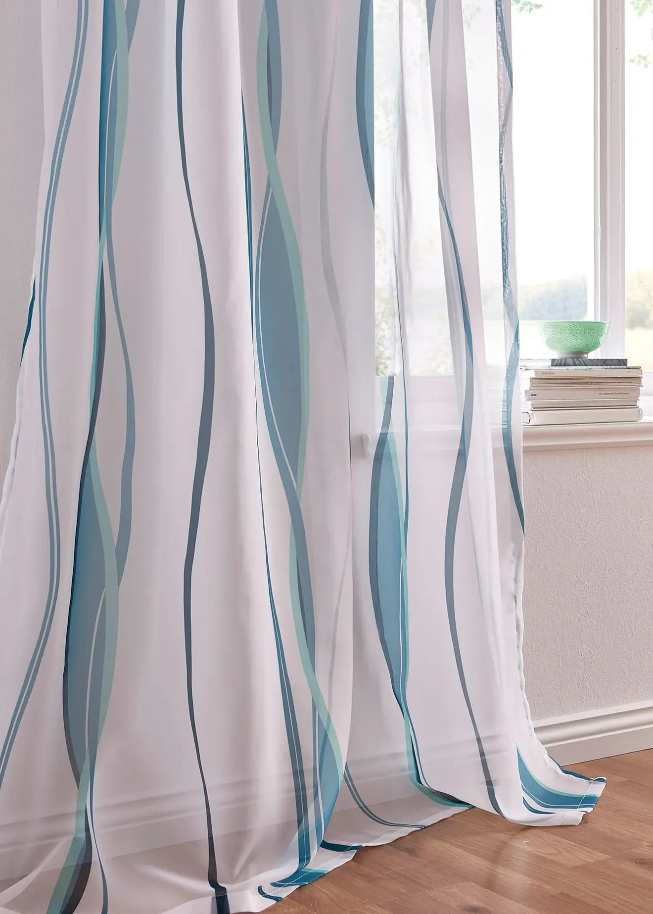 bonprix Voilages|Voilage imprimé vagues (1 pce)