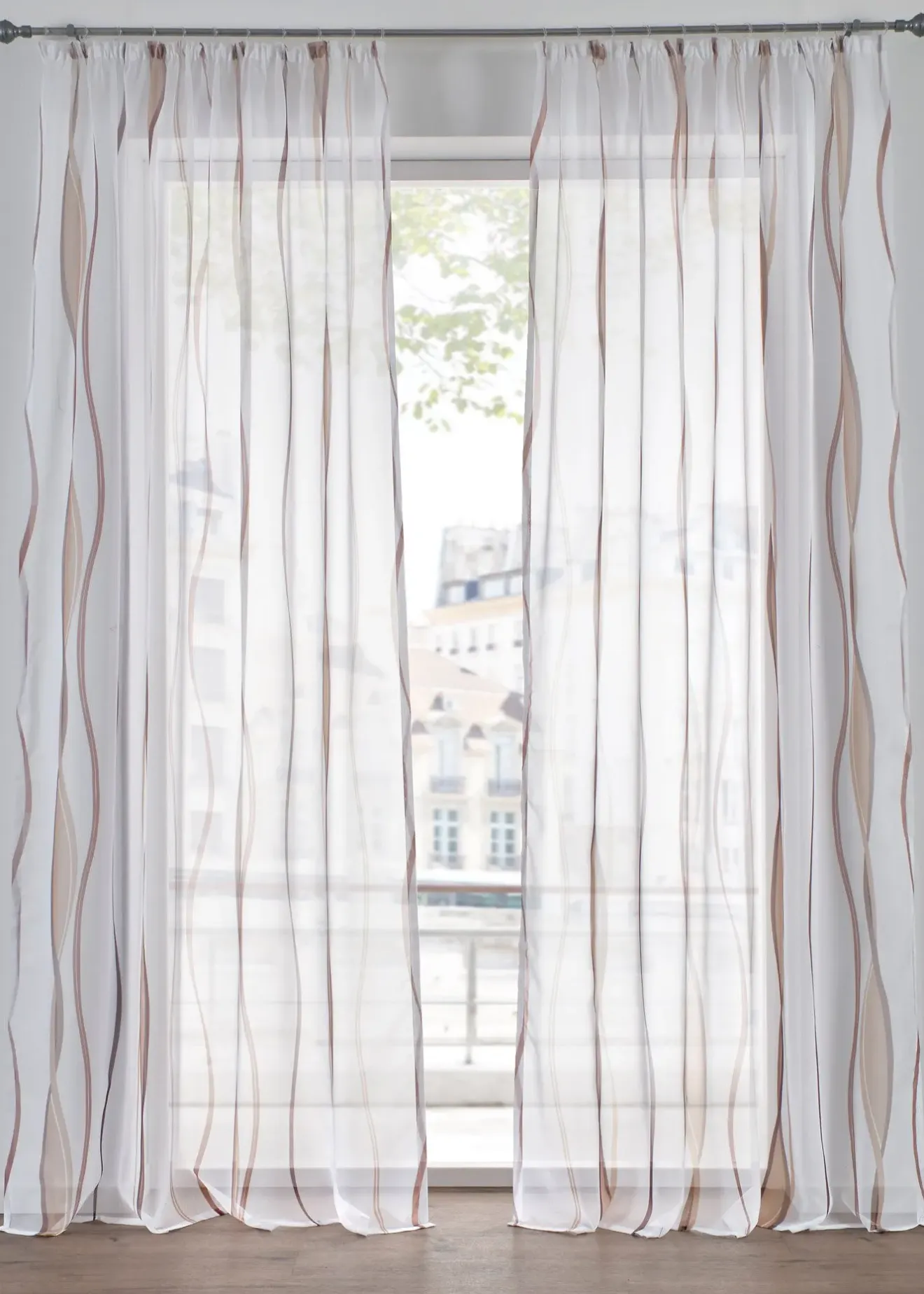 bonprix Voilages|Voilage imprimé vagues (1 pce)