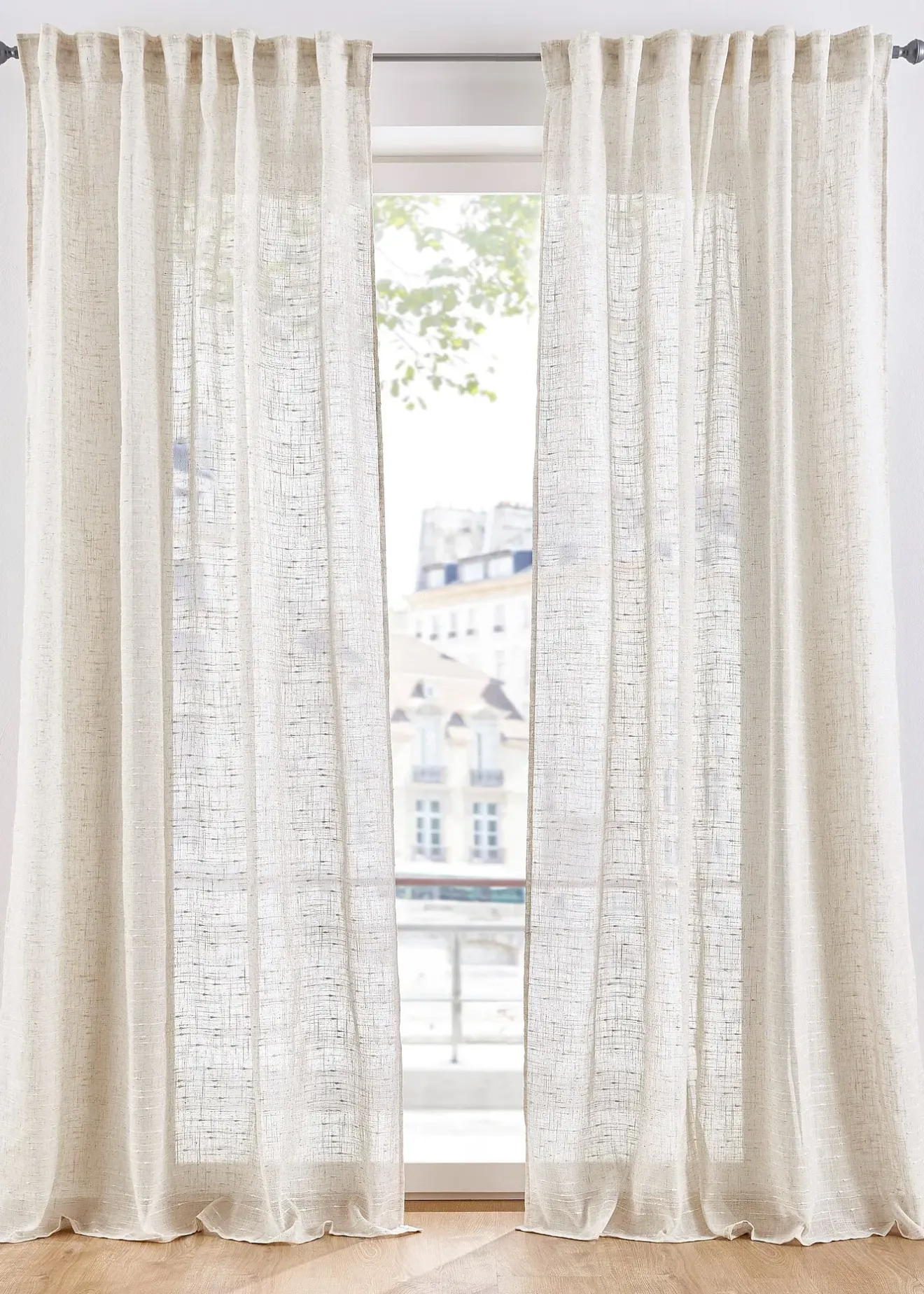 bonprix Voilage texturé (1 pce), nombreuses tailles| Salle À Manger·Voilages & Stores Bateaux|Salon·Rideaux & Voilages