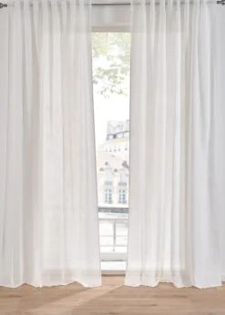 bonprix Salon·Rideaux & Voilages|Rideaux Classiques|Voilage texturé (1 pce), aussi en extra long