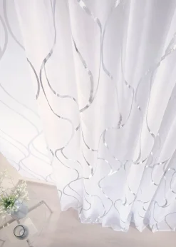 bonprix Voilage transparent à imprimé brillant (1 pce)| Salon·Rideaux & Voilages|Voilages