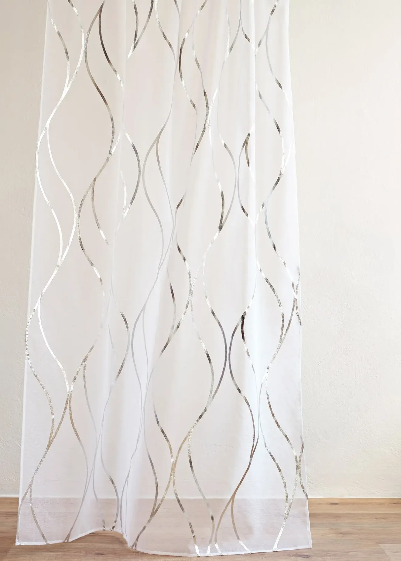 bonprix Voilage transparent à imprimé brillant (1 pce)| Salon·Rideaux & Voilages|Voilages