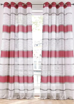 bonprix Voilages|Voilage transparent à rayures horizontales (1 pce)