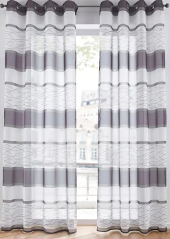 bonprix Voilage transparent à rayures horizontales (1 pce)| Voilages