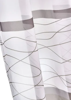 bonprix Voilages|Voilage transparent à rayures horizontales (1 pce)