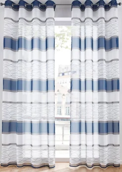 bonprix Voilage transparent à rayures horizontales (1 pce)| Voilages