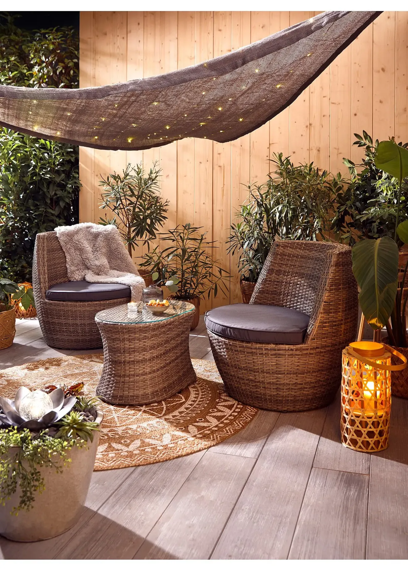 bonprix Jardin & Balcon·Meubles De Jardin|Jardin & Balcon·Brise-Vue|Voile d’ombrage LED solaire