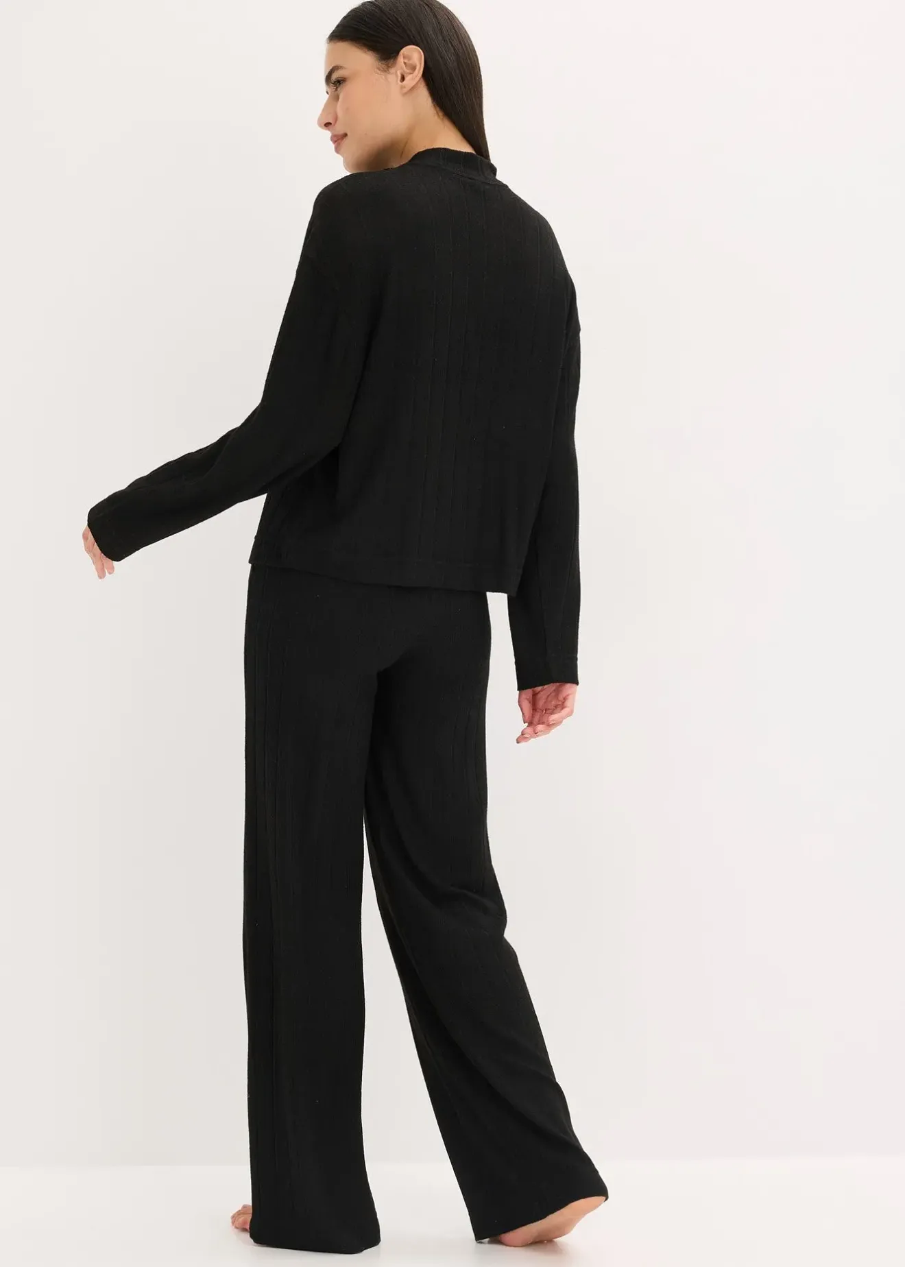 bonprix Vêtement d’intérieur en matière douce et côtelée, oversize|Femme Homewear|Lingerie Nuit