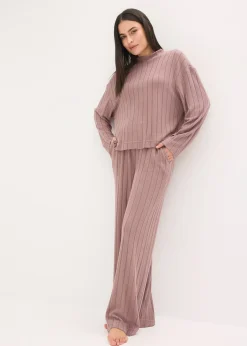 Femme bonprix Homewear|Lingerie Nuit|Vêtement d’intérieur en matière douce et côtelée, oversize